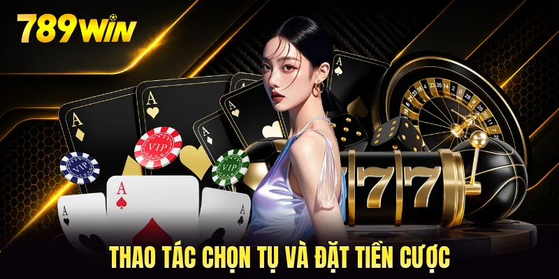 Thao tác chọn tụ và đặt tiền cược Thao tác chọn tụ và đặt tiền cược